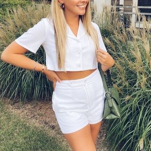 Two piece white set